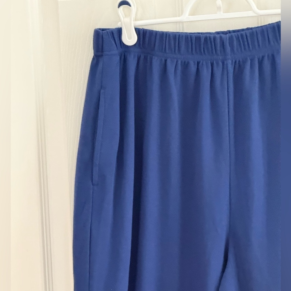 Navy Blue Knit Pants size L Tall - Picture 2 of 11
